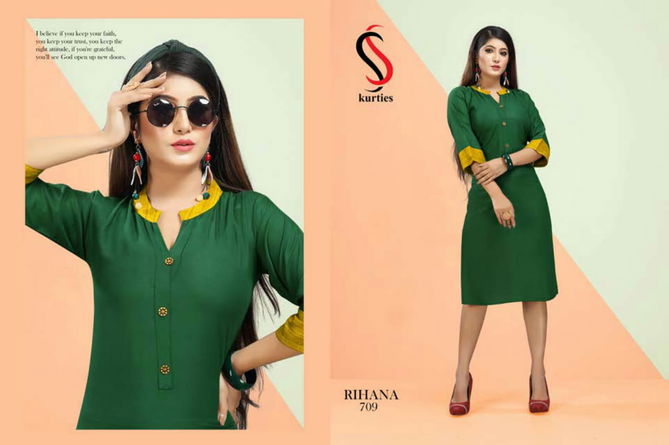 SS Rihana 7 Rayon Running Wear Kurti Collection